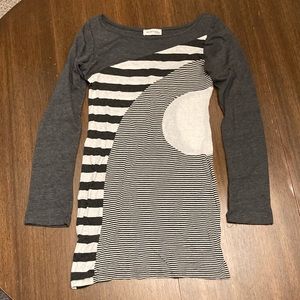 Grey and white Monteau T-shirt dress